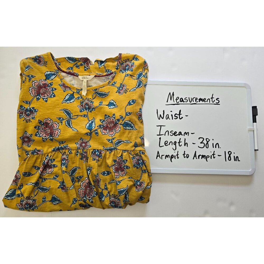 Matilda Jane Women's Floral Dress Yellow A Place in the Sun Pattern Size Medium - Picture 3 of 5
